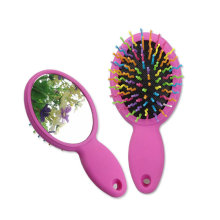 Mini Rainbow Hair Comb/Hair Brush with Mirror for Kid Children